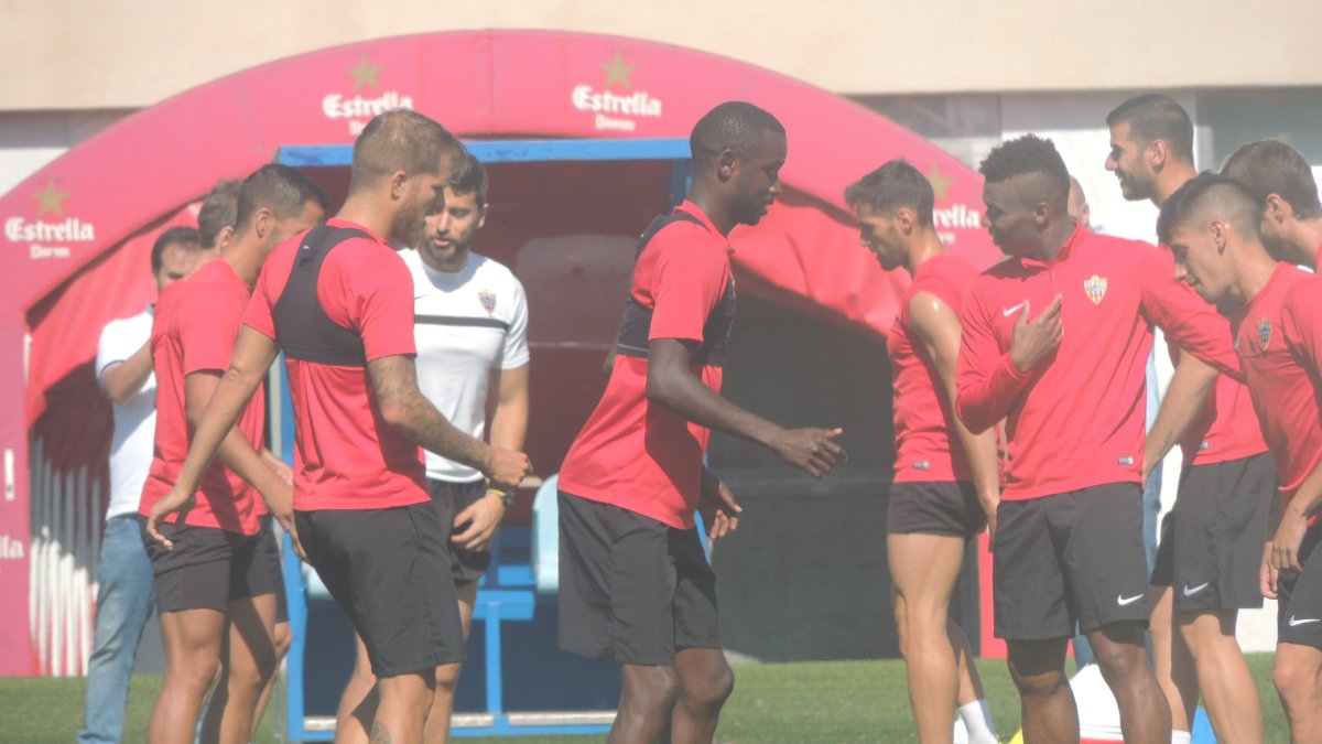 Entrenamiento de este martes.