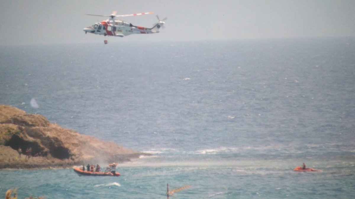 Rescate de la patera en Carboneras