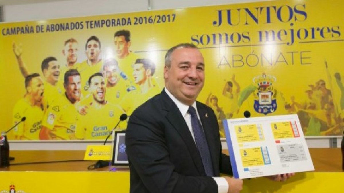 Miguel Ángel Ramírez presidente de Las Palmas.