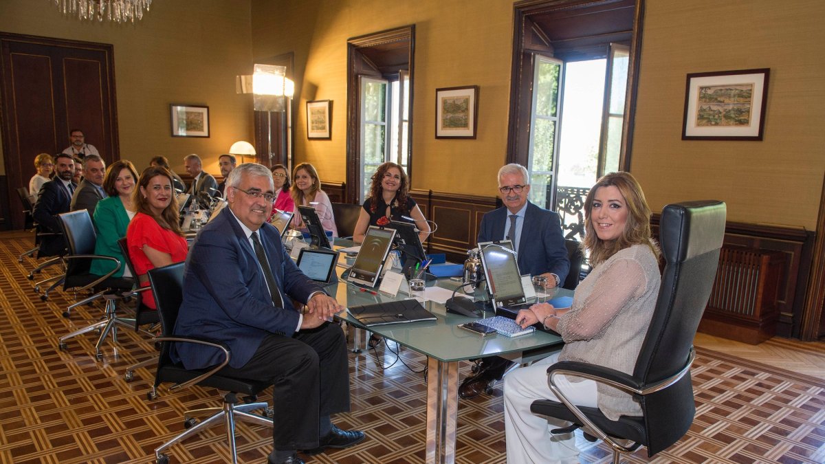 Reunión esta mañana en San Telmo.