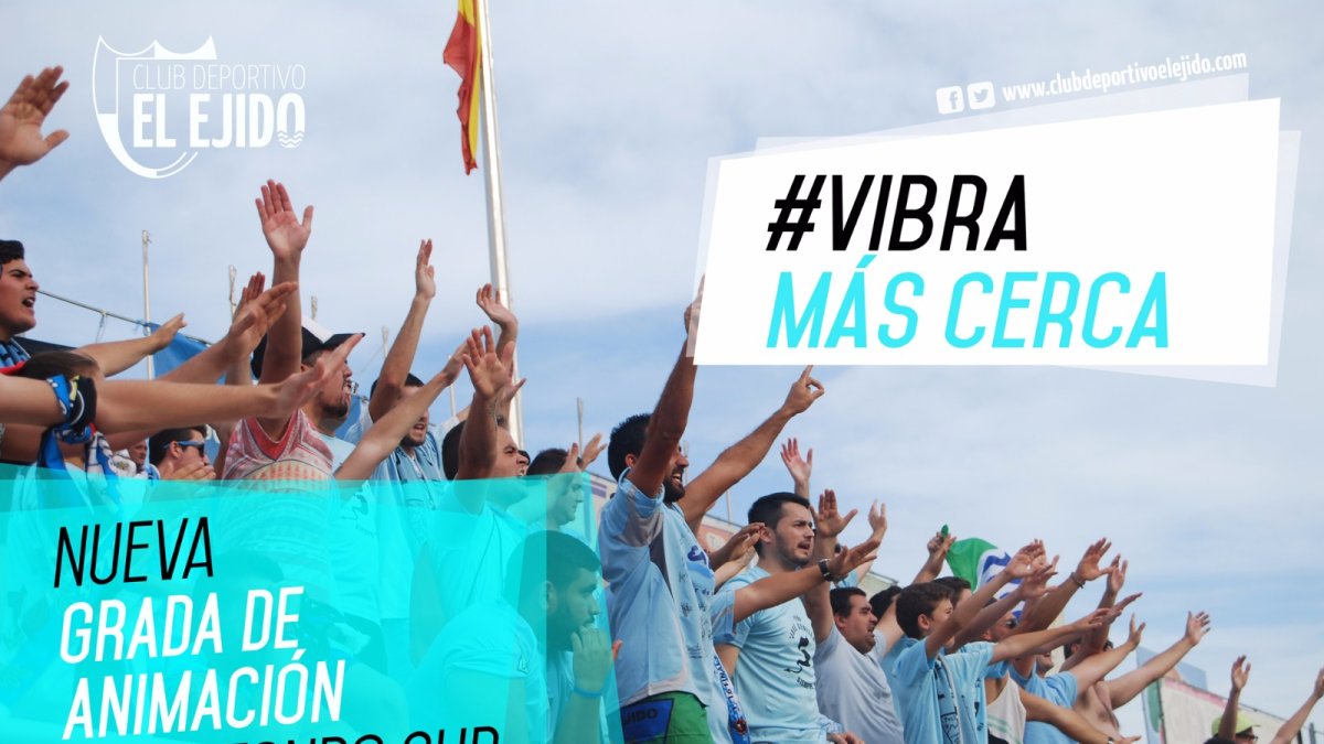 Campaña del club sobre la nueva grada de animación.