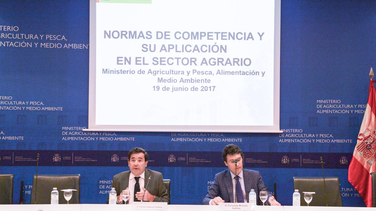 Reunión en el MAPAMA para examinar las normas de competencia y su aplicación al sector agrario.