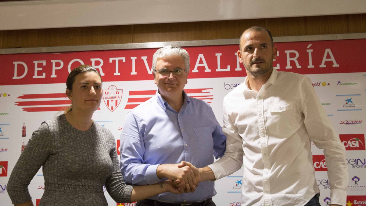 Soriano con Lorena García y Pepe Bonillo.