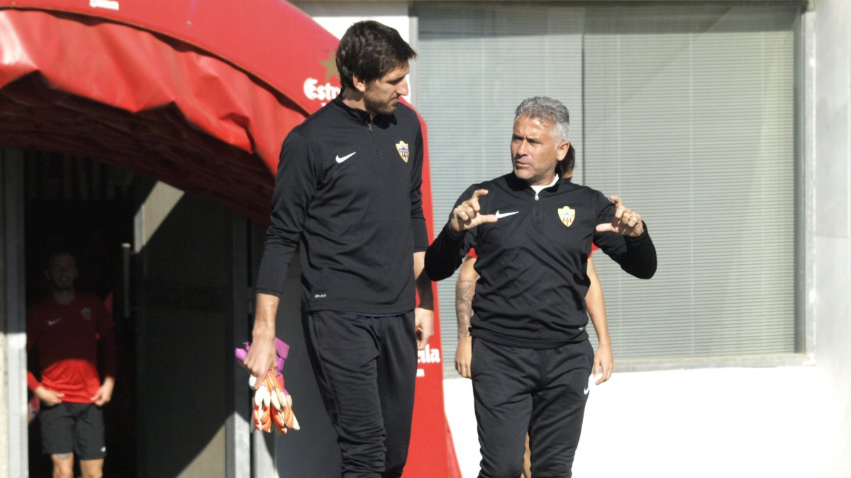 Julián Cuesta con Pepe Morales.