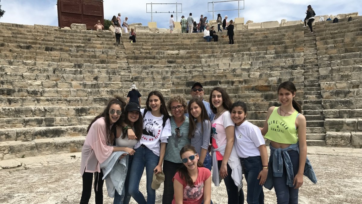 Alumnos y profesores en una de las visitas a uno de los países del Erasmus +.