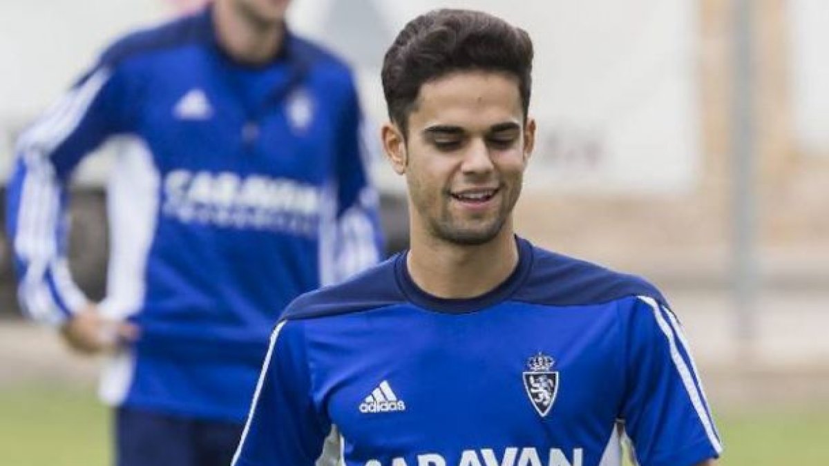 Fran Rodríguez con el Zaragoza.