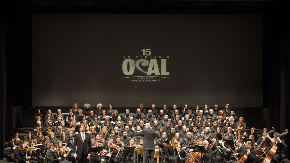 Concierto de Navidad en el decimoquinto aniversario de la OCAL, el pasado diciembre.