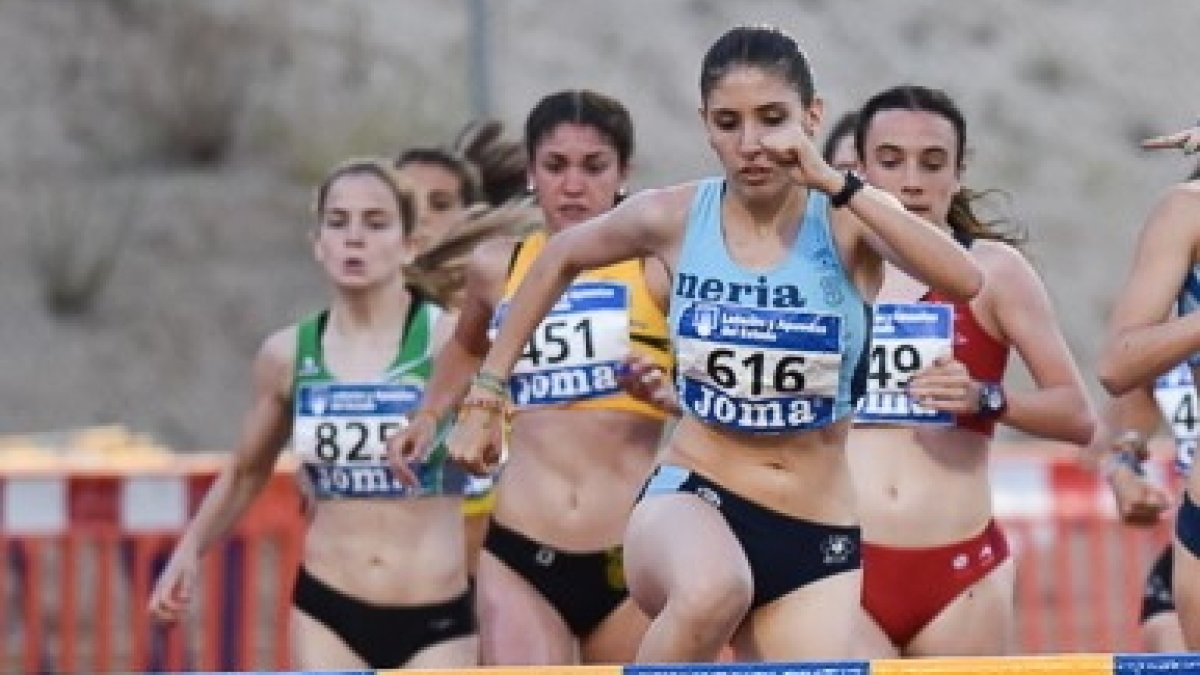 Raquel Moreno en plena acción.