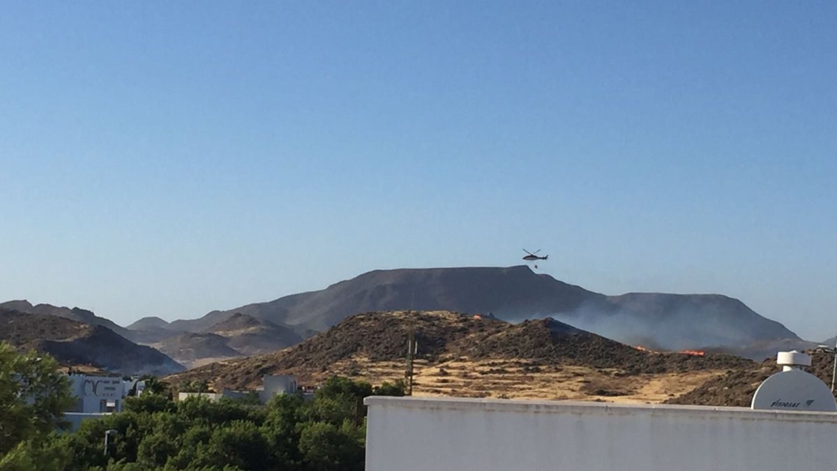 Foto de Arnold Valenzuela de la zona afectada por el fuego.