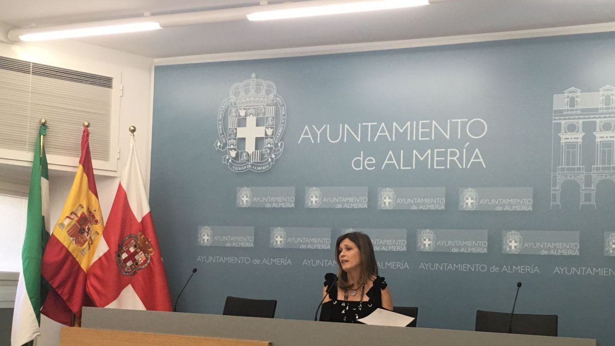 La concejala, Ana Martínez Labella, esta mañana.
