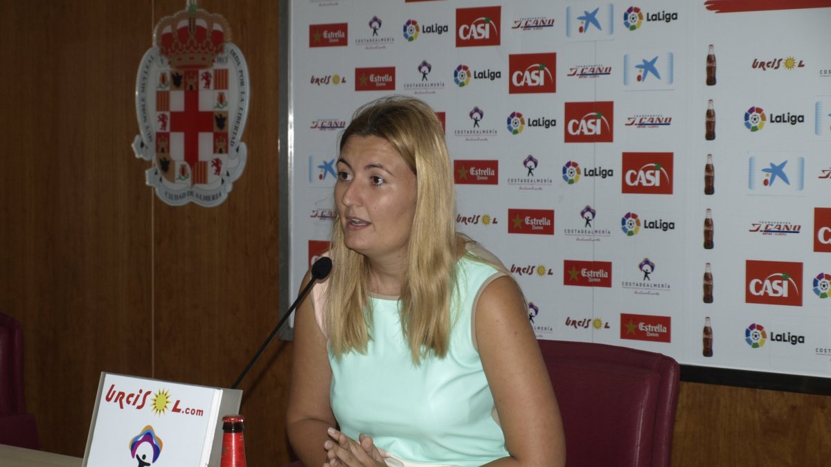 Lorena García en la presentación.