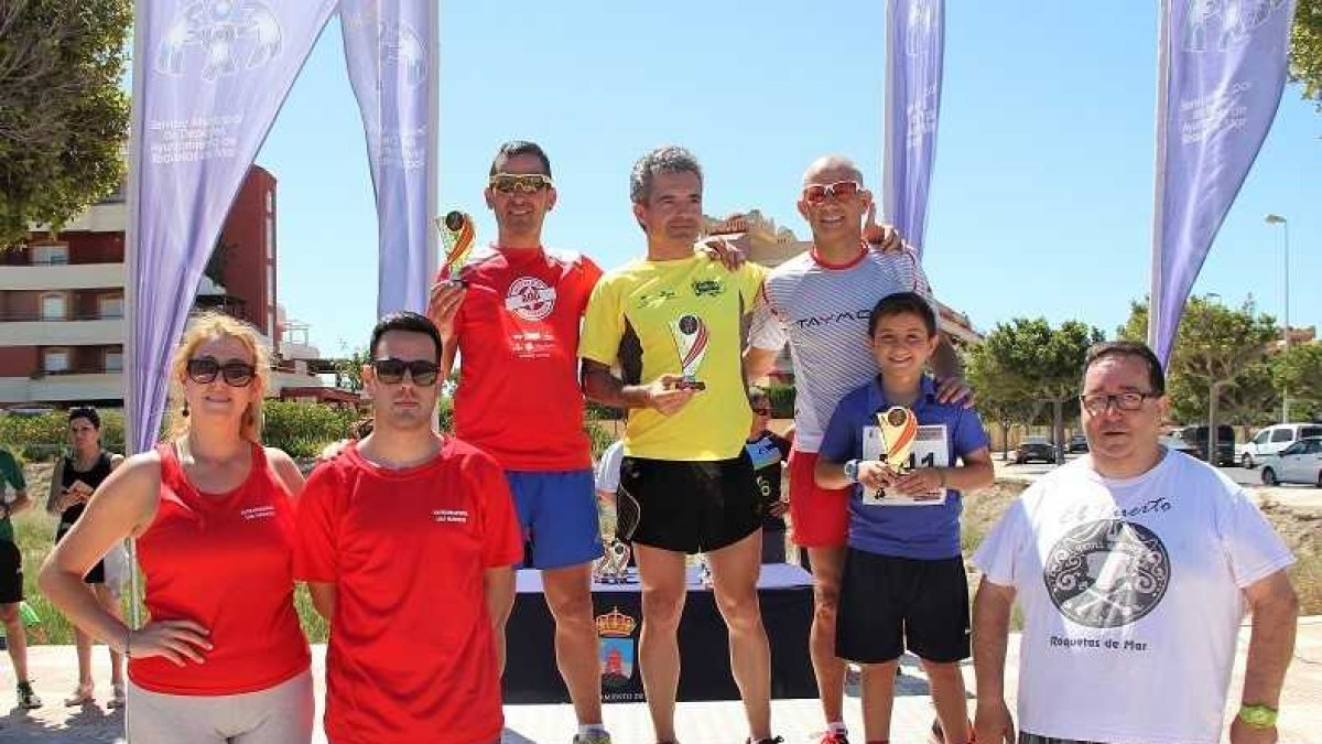 El podio de los campeones.