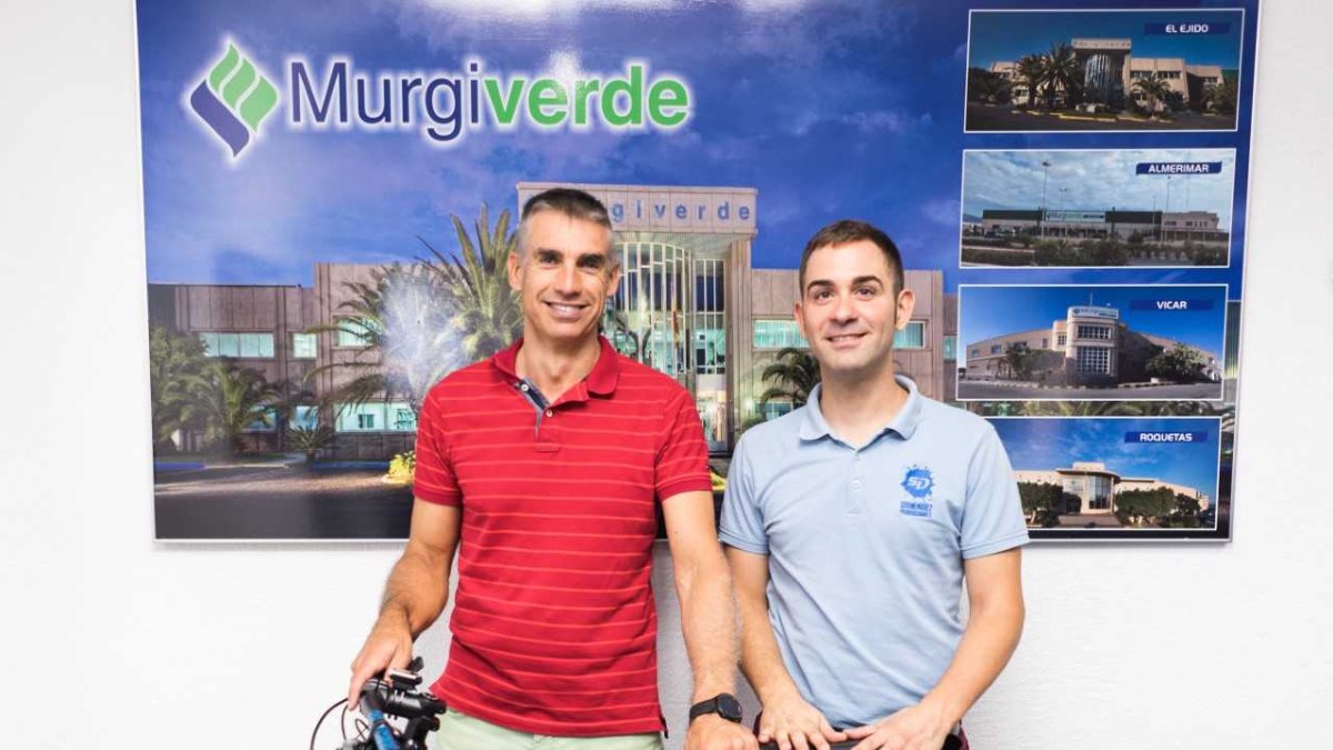 Manuel Galdeano con Sergio Domínguez.