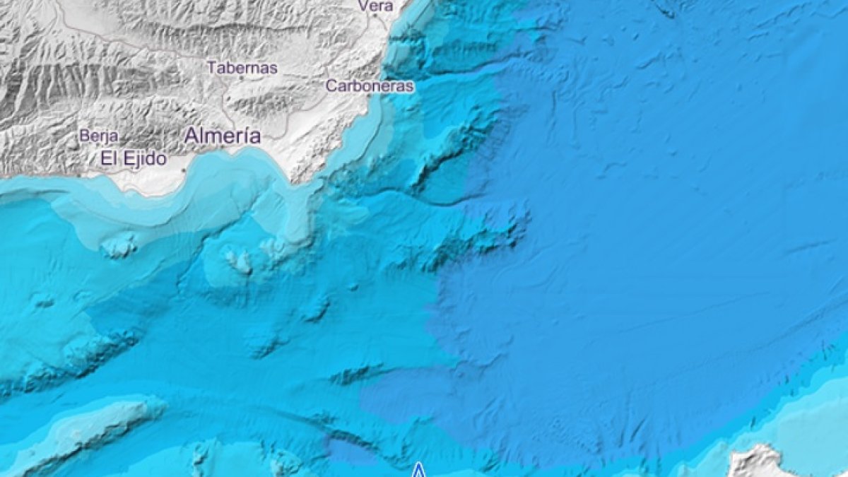 El terremoto que se ha sentido esta mañana en Almería ha tenido su epicentro al Norte de Argelia.