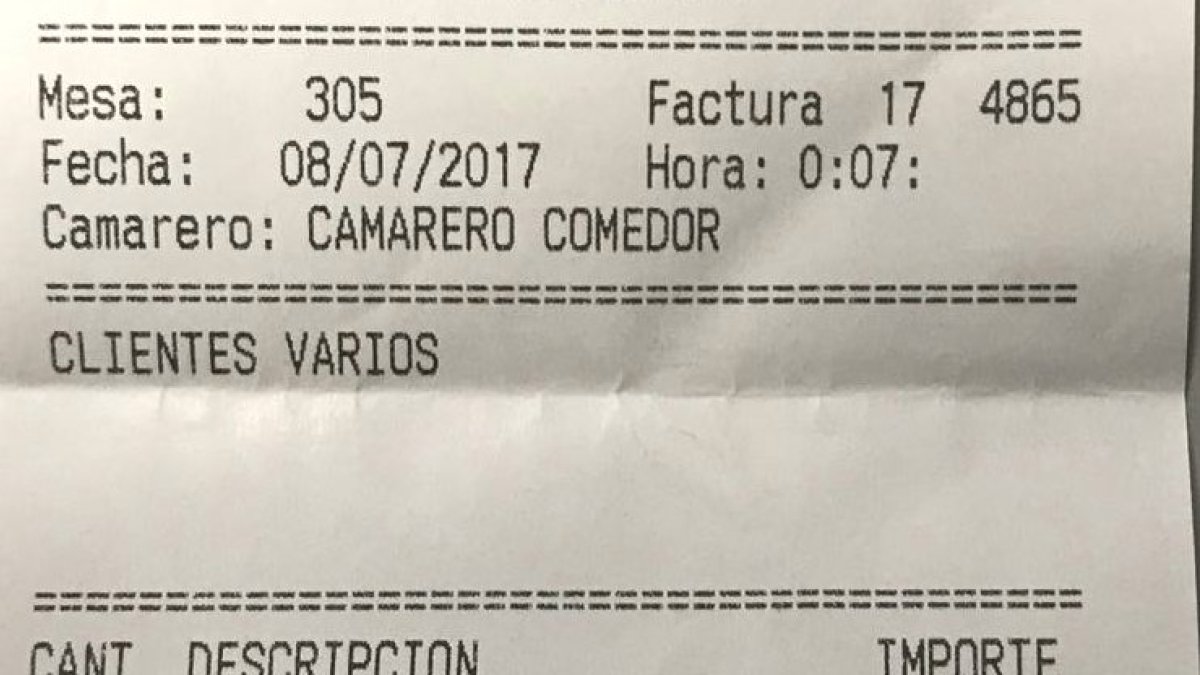 La cuenta en El Ensanche ascendía a 620,20 euros. / Policia Foral de Navarra (Twitter)