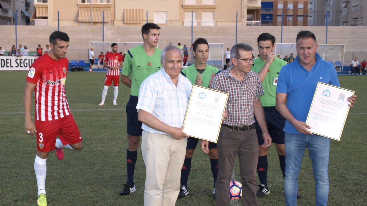 Alfonso García en el Águilas-Almería de 2016.