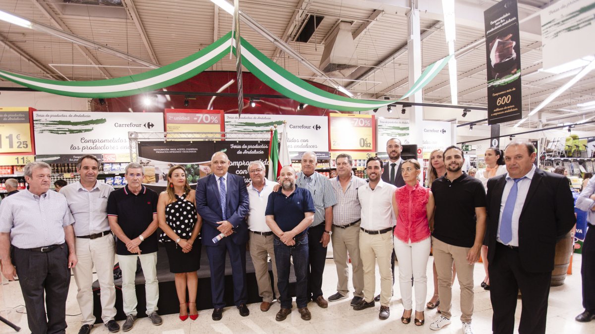 Presentación de la feria de productos andaluces de Carrefour