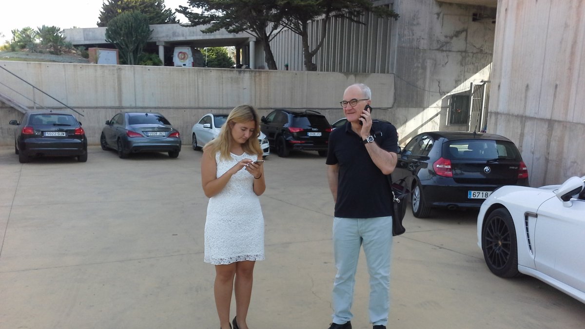 Pedro Luis Ripoll con Lorena García.