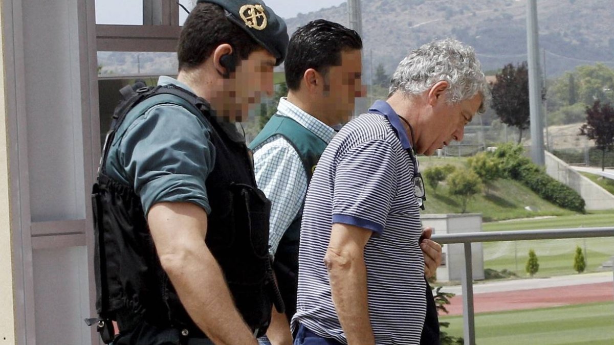 Villar en el momento de su detención.