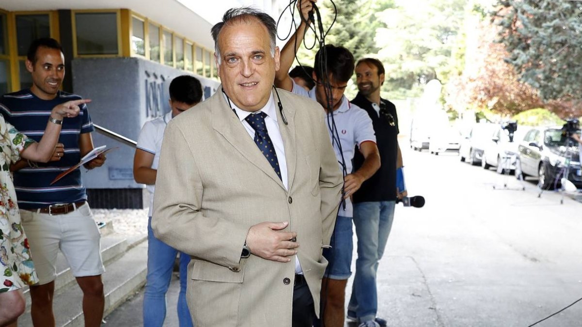 Javier Tebas presidente de la Liga Profesional.