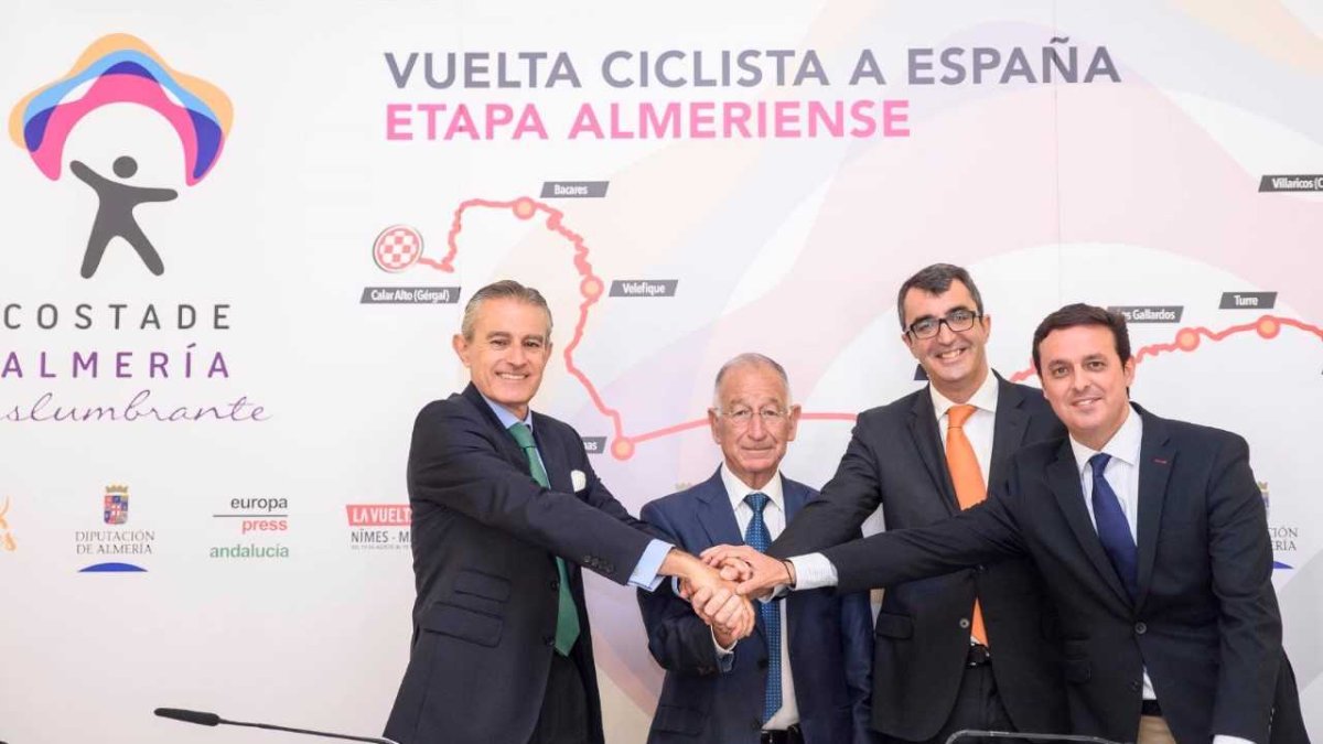 Un momento de la presentación de la etapa almeriense de La Vuelta.