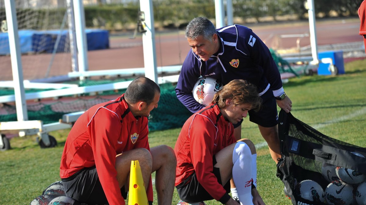 Pepe Morales con Soriano y Corona.