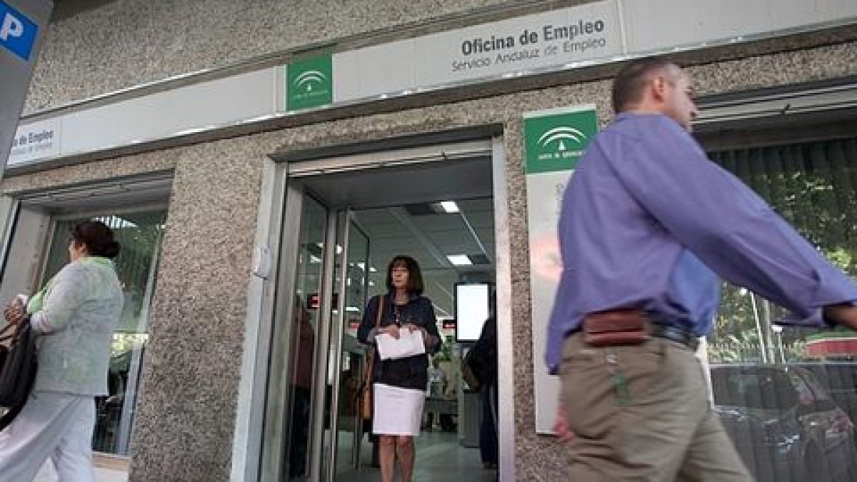 Imagen de archivo de una oficina de empleo.