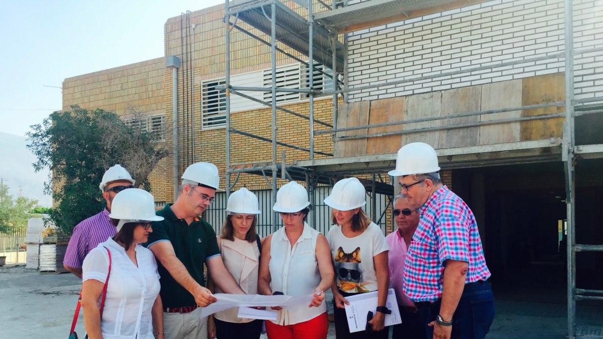 Visita a las obras que se están realizando tanto en los centros educativos del municipio de El Ejido como en el que está ubicado en el municipio de L