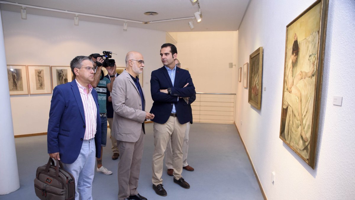 inauguración de la muestra en el Museo de Arte Espacio 2 de Almería.