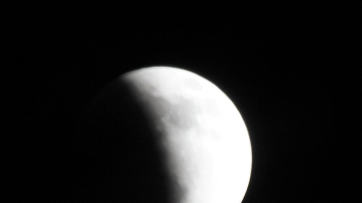 Eclipse parcial de luna.