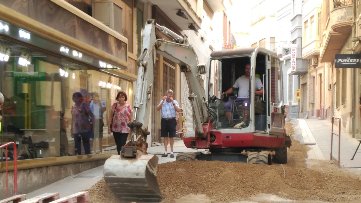 Obras en la calle Regocijos