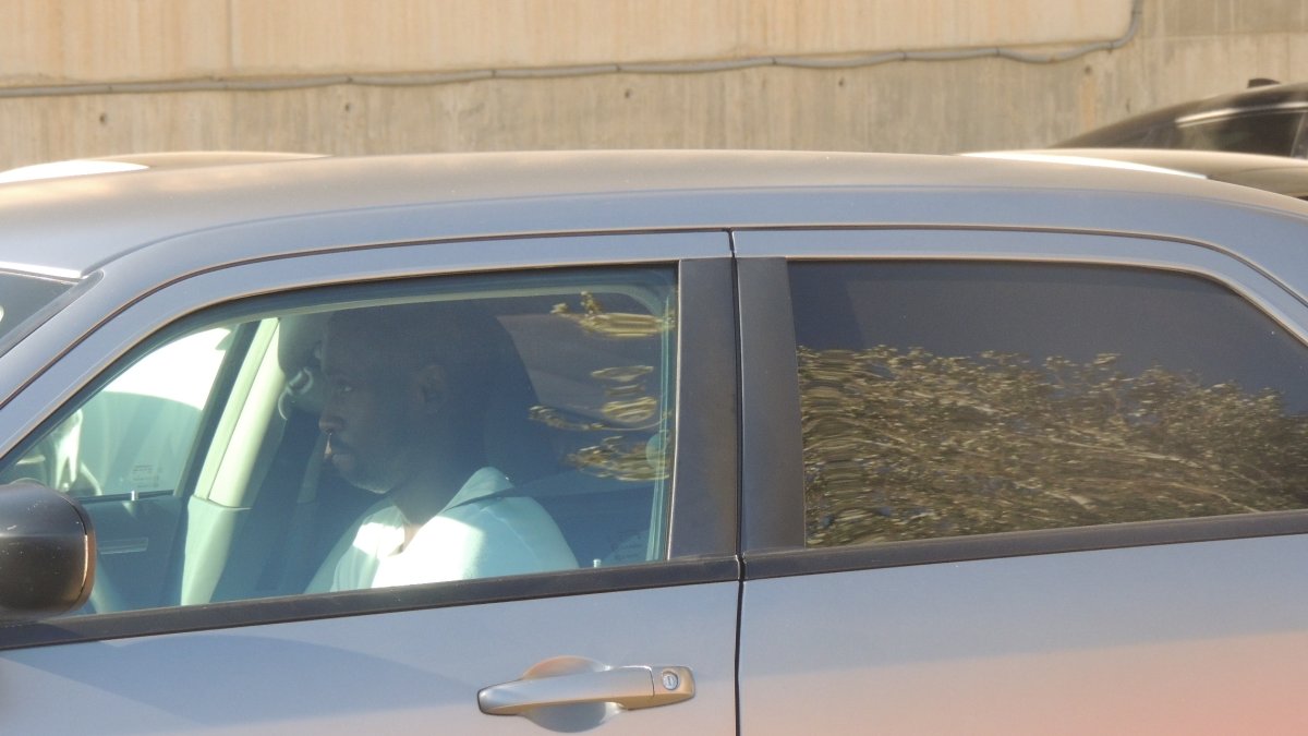 Diamanka, en su vehículo este martes por la tarde.