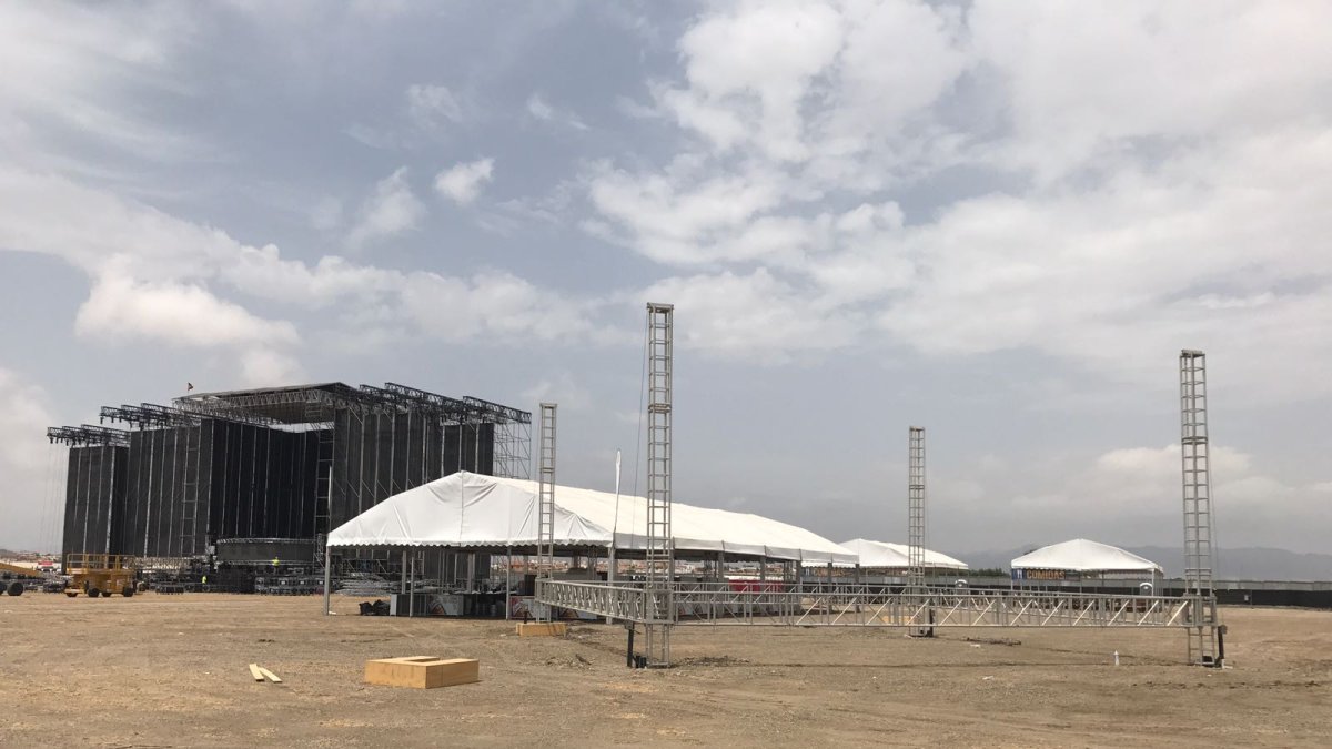 El festival estará dividido en cinco escenarios.