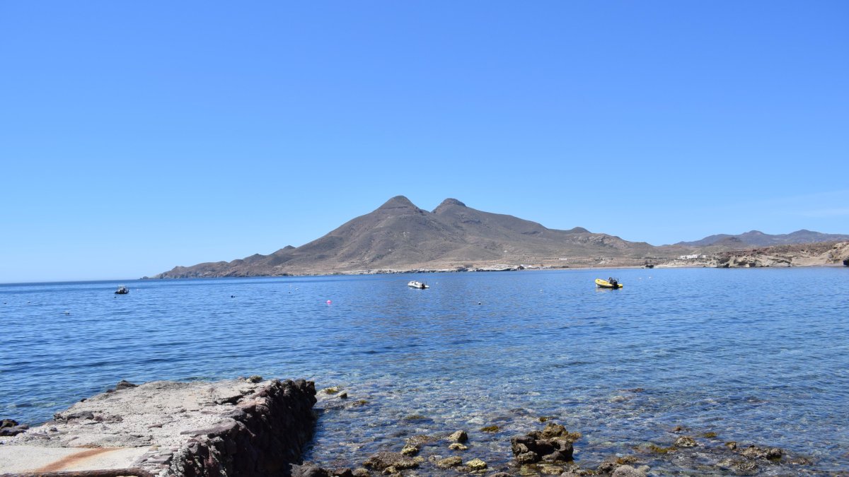 Vista desde la playa de la Isleta del Moro.
