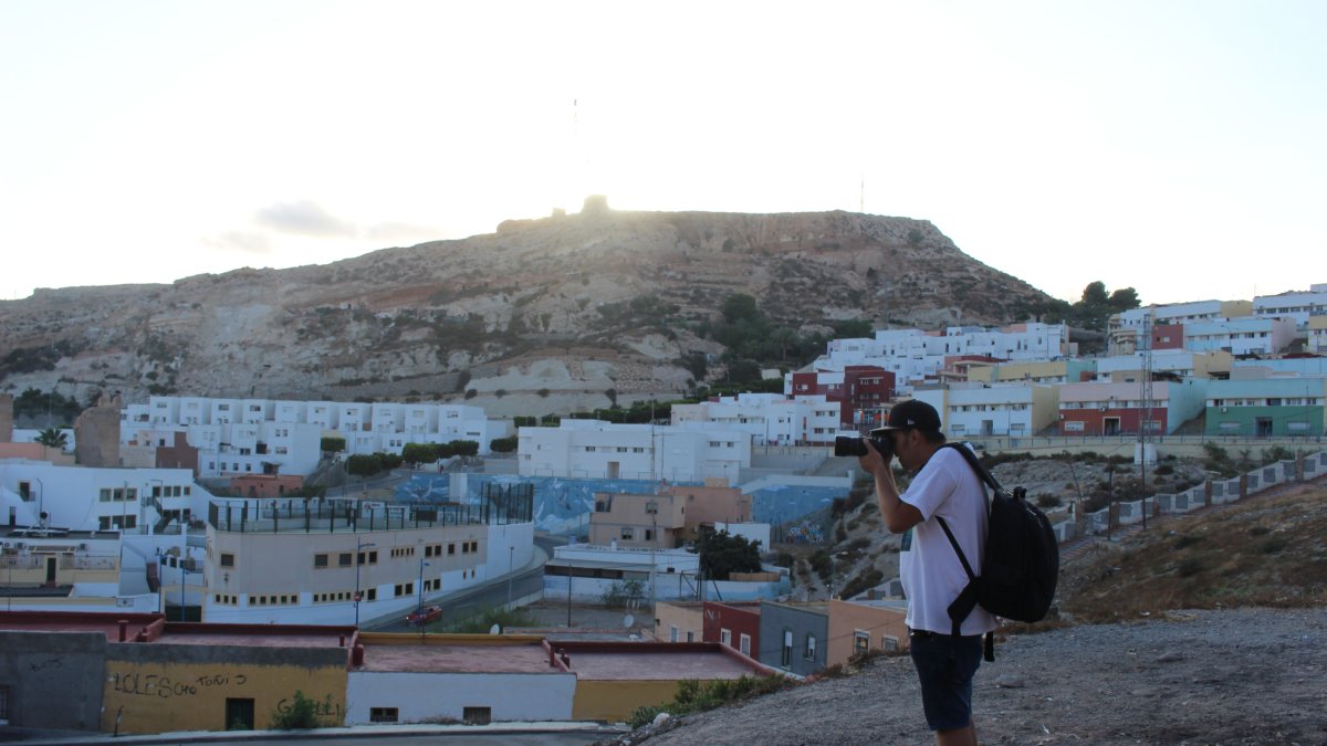 Un alumno durante el taller
