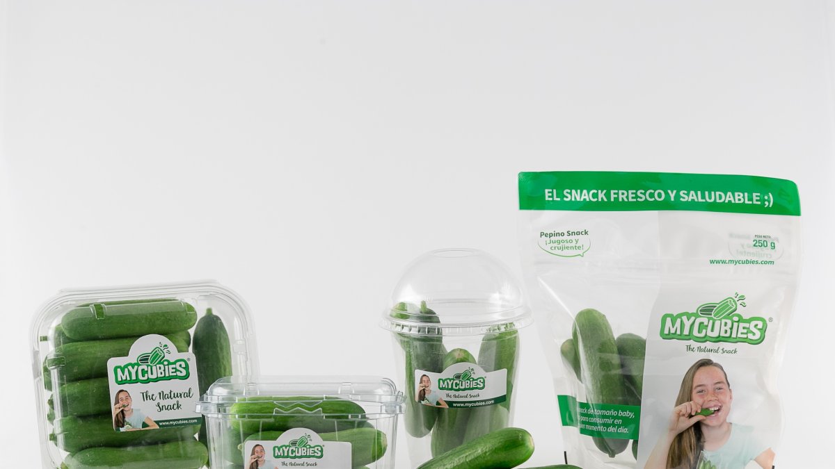 Imagen de bodegón de los distintos formatos y envases en los que se puede encontrar MyCubies