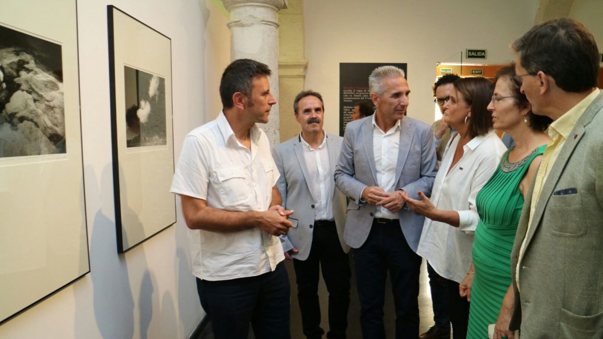 Miguel Ángel Vázquez, consejero de Cultura, durante la inauguración de