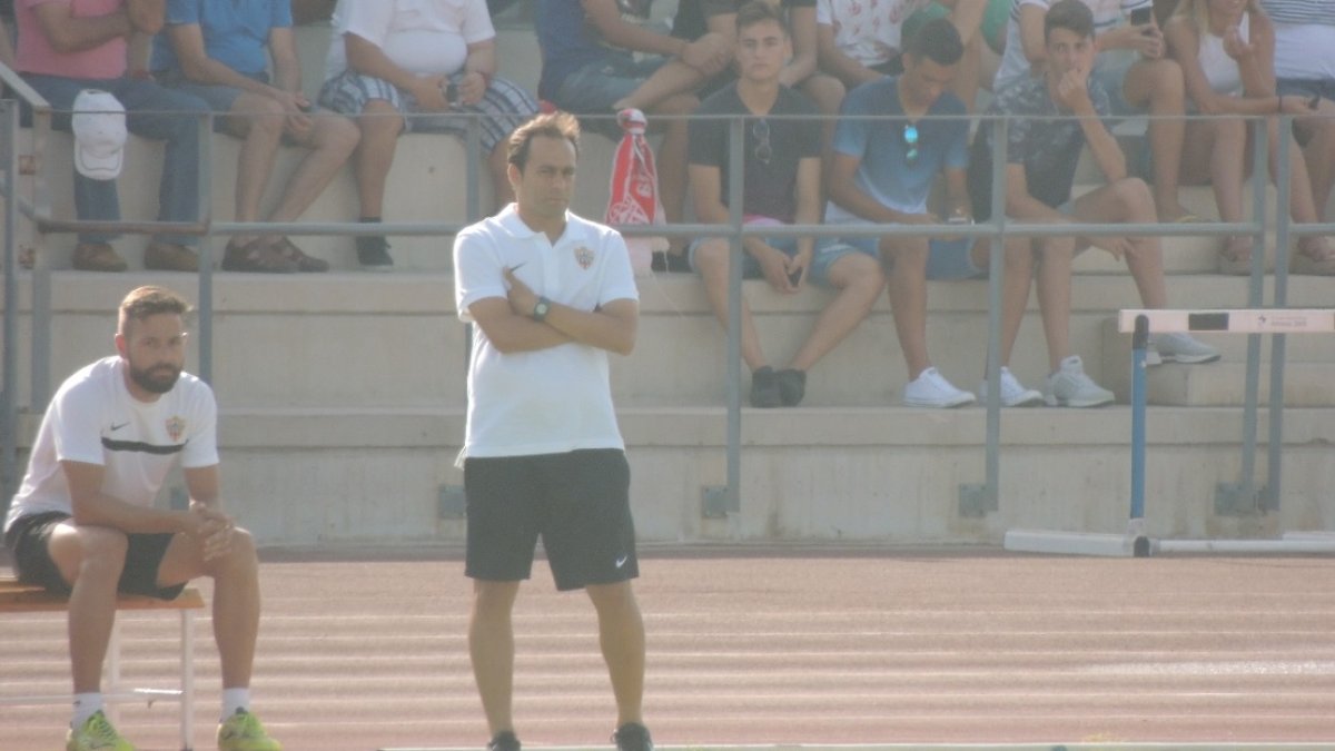 Fran Fernández, en el Almería B-Vélez.