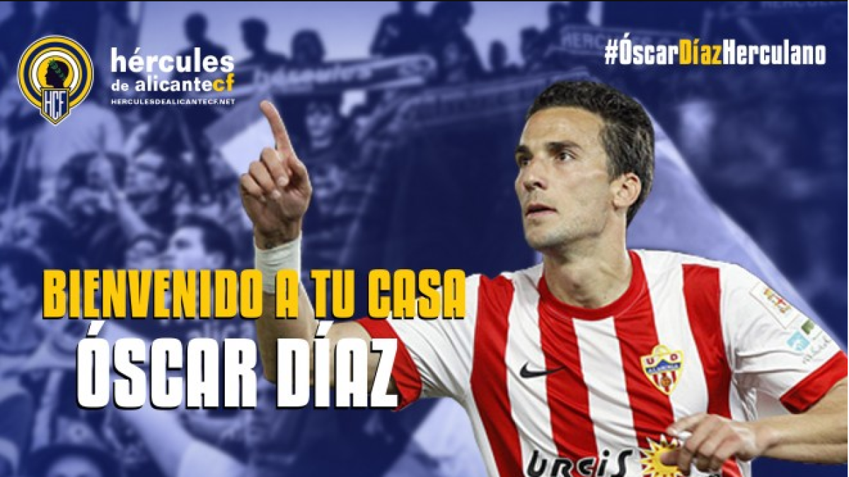 Óscar Díaz ayudará en el camino del ascenso.