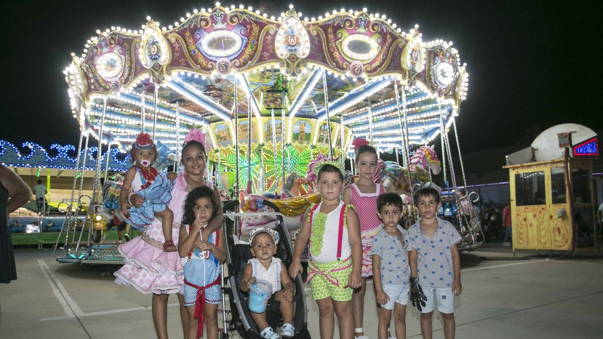 En ninguna Feria pueden faltar los niños que llenan de risas ese clásico entre los clásicos.