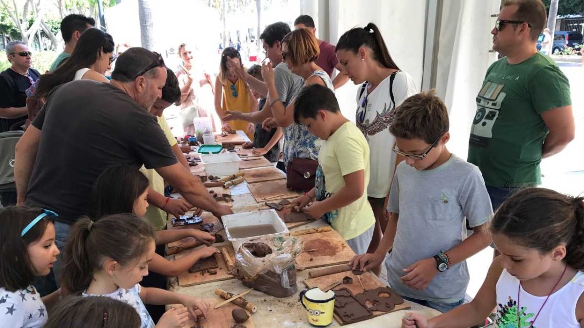 Los pequeños han disfrutado mucho haciendo sus propias piezas.