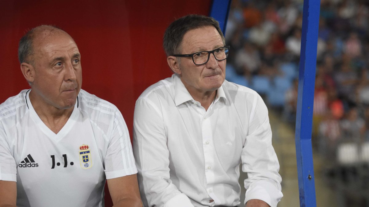 Anquela en el banquillo.