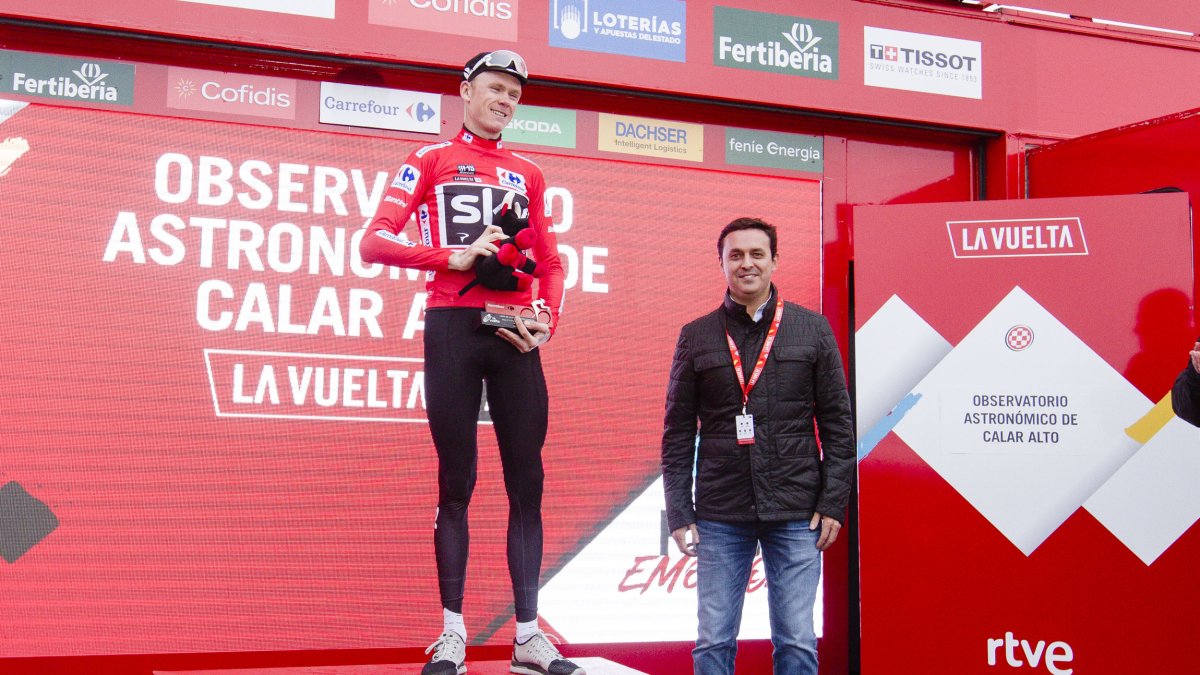 Froome con Javier A. García.