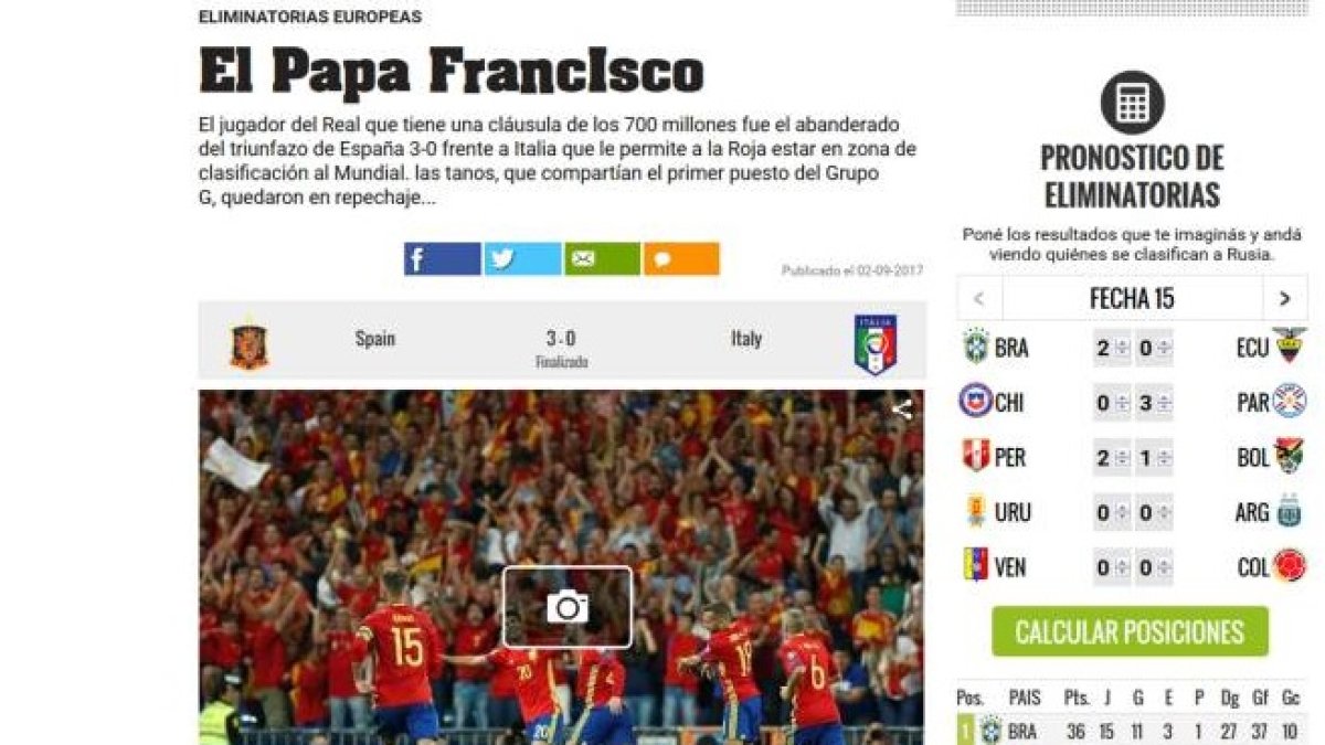 La prensa mundial se rinde a Isco.