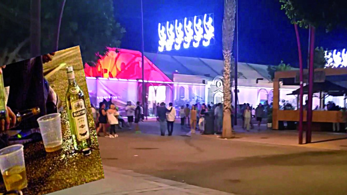 Imágenes tomadas por la asociación durante la madrugada en el Recinto Ferial que consideran vacío.