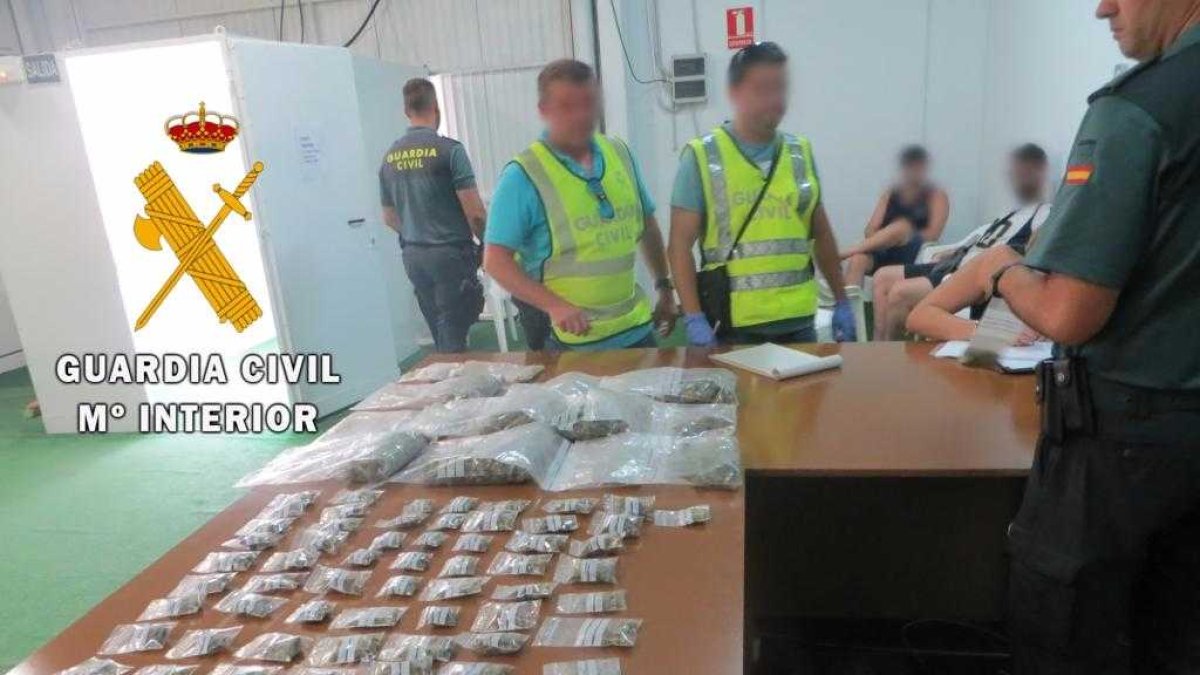 Droga incautada por la Guardia Civil.