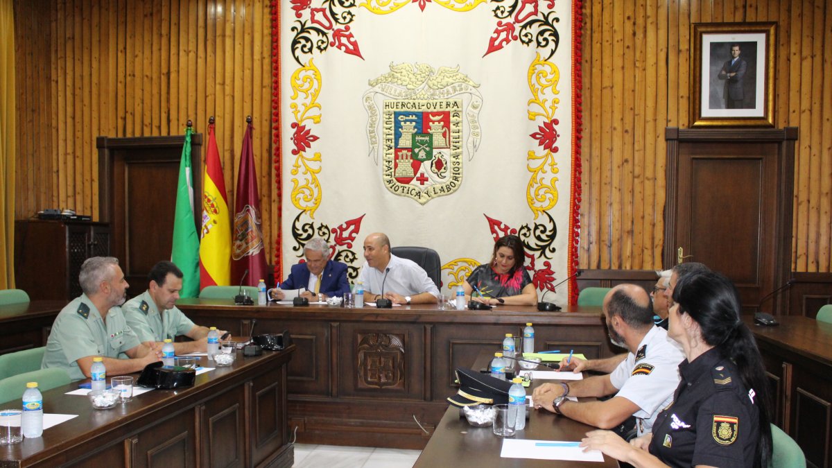 Junta Local de Seguridad celebrada esta mañana en Huércal-Overa.