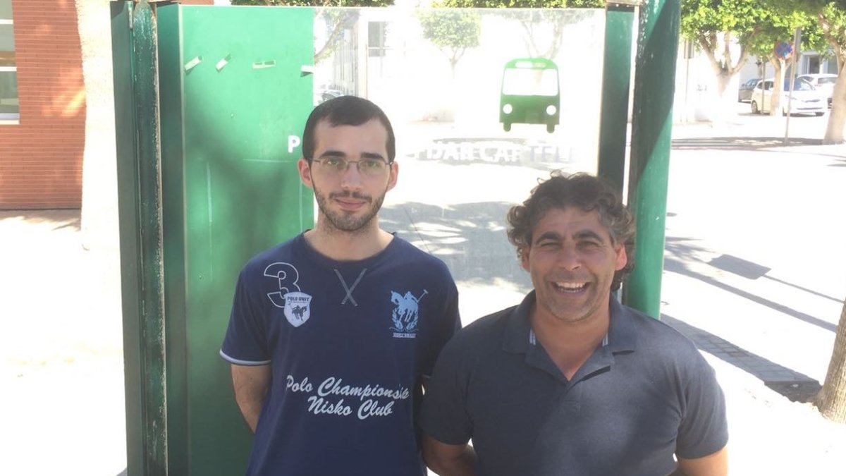 Los vocales del PSOE, Juan Francisco Puga y Miguel Suárez.