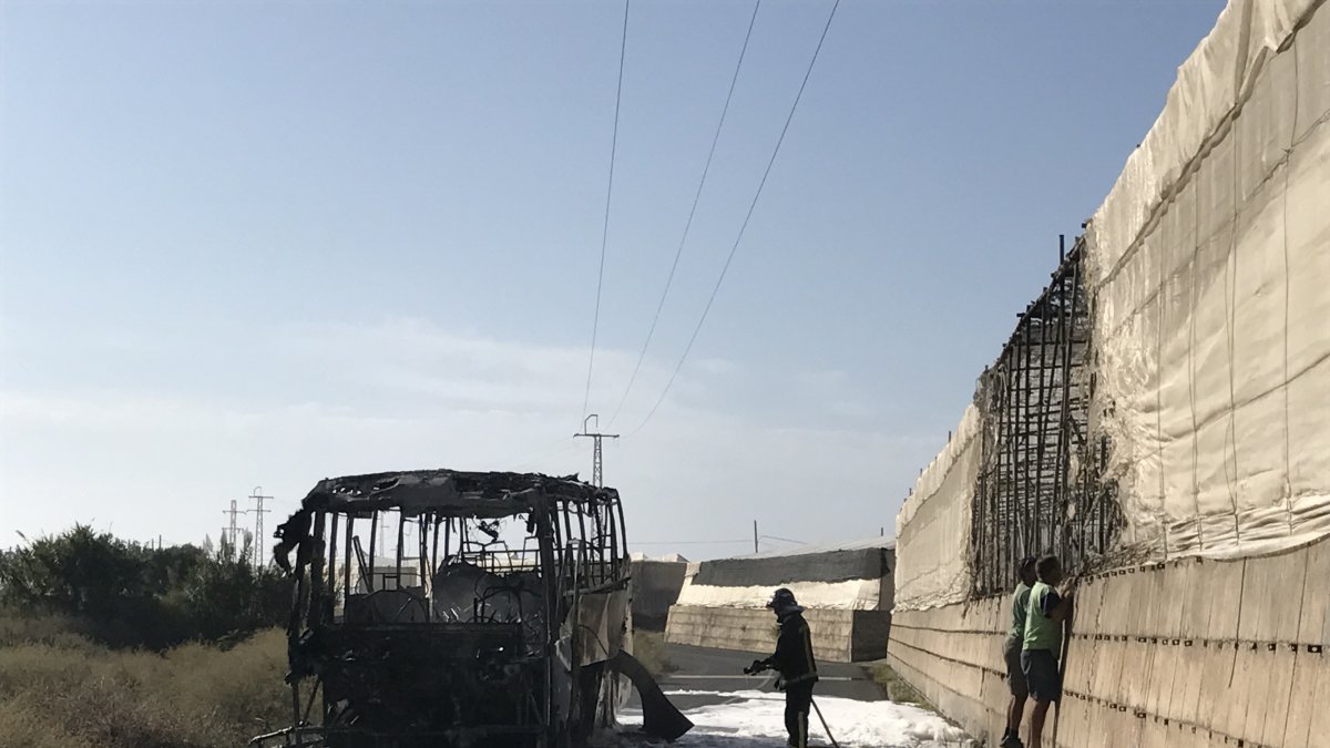 Imagen del autobús cedida por Nuria Berenguel.