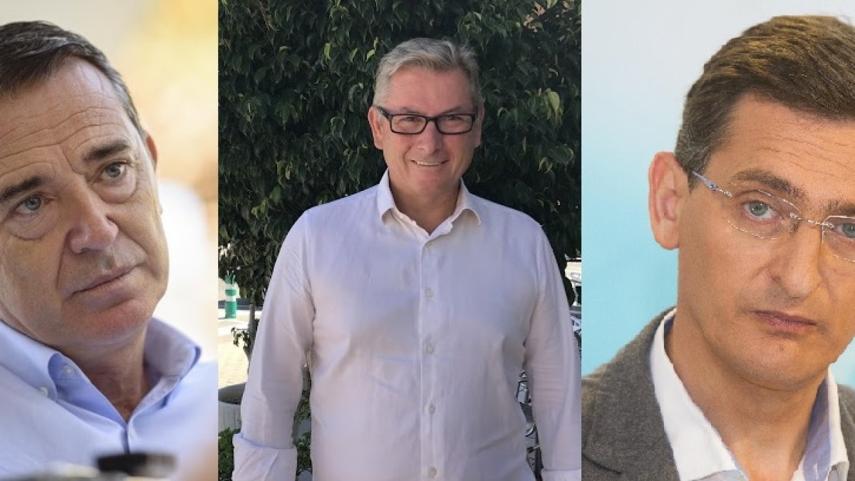 Juan Carlos Pérez Navas, Antonio López Olmos y José Luis Sánchez Teruel.